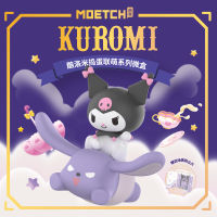 Moetch Sanrio KUROMI น่ารัก Kawaii ตาบอดกล่องอะนิเมะรูป Mystery Troublemaker Alliance Series วันเกิดคริสต์มาสของขวัญ