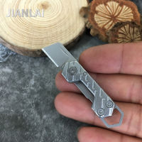 ใหม่แบบพกพา Mini มีดพับพวงกุญแจมีด Sharpening ผลไม้ดินสอ Uning กลางแจ้งแบบพกพาเครื่องมือ Small Finger