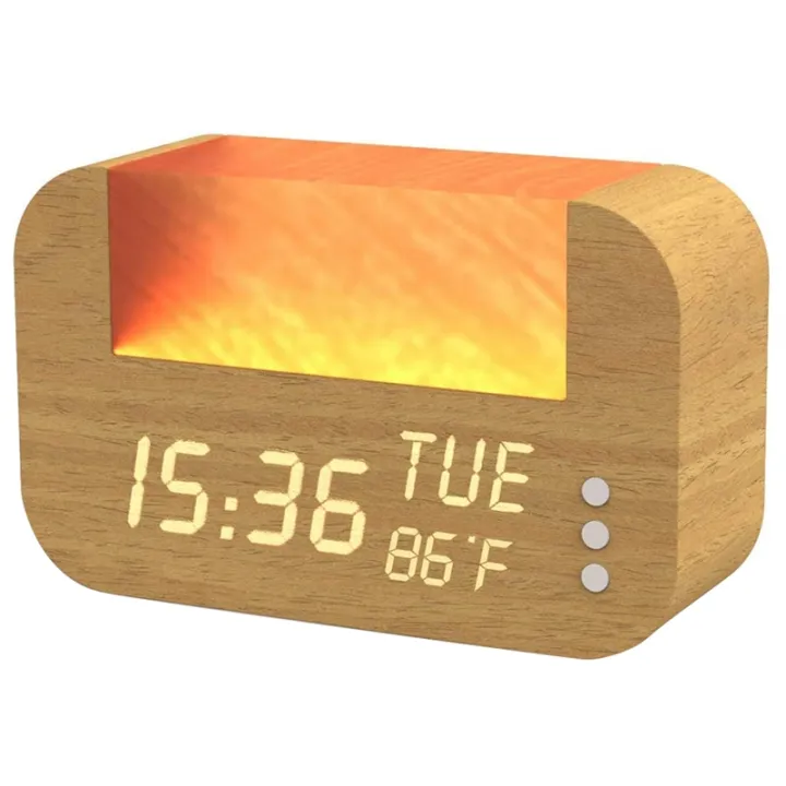 【CW】 Wake Up Light with Himalayan Salt Alarm Clock with Real Sunrise