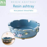 Homenhome Resin Ashtray Home Office Table Decoration 9.7x9.7x3.2 cm