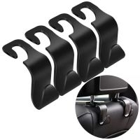 ▪☃▥ 2pcs Car Seat Headrest Hook Storage Hanger Carbon Fiber Style Seat Organizer Holder for Handbag Purse Clothes Decor Car Interior