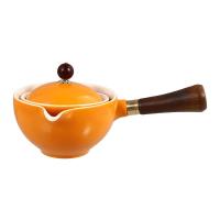 Chinese Tea Set Gong Fu Tea Sets Portable Teapot Set With 360 Rotation Tea Maker And Infuser Teapot With Wooden Handle