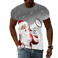 Unisex Fashion Creativity Christmas graphic t shirts Summer Casual 3D Printing Mens t-shirt Harajuku Hip Hop Trend T-shirt Top