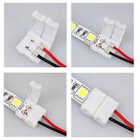 FUYU 10ชิ้น/เซ็ตสาย2ขาแถบไฟ LED Connector 3528/5050เดี่ยวอะแดปเตอร์สี