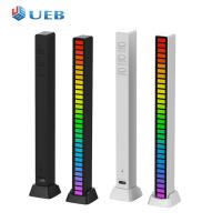 1/2/4ชิ้น RGB เปิดใช้งานเพลงจังหวะโคมไฟบาร์ควบคุมเสียง LED โดยรอบ USB ไฟ