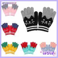 SYBOOKS 4-10Y Winter Warm Thick Kids Baby Gloves Cute Baby Gloves Magic Mittens Imitation Cashmere