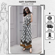 CATI Jumpsuit hoa 3 màu sát nách 1949