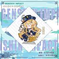 [ Star Fun] อะนิเมะ Genshin Impact Furina Clorinde Neuvillette Wriothesley พวงกุญแจอะคริลิคน่ารักคอสเพลย์พวงกุญแจจี้ Desktop Decor Props