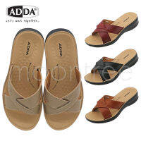 ?ADDA 74804 รองเท้าแตะลำลอง รองเท้าผู้หญิง ทรง ใส่สบาย พื้นนุ่ม สไตล์วินเทจ ไซส์ 35-40 สี ดำ น้ำตาล แดง ครีม moontree