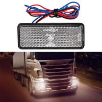 1PCS Brake Light Motorcycle Truck 24LED Rectangle Reflector Tail Brake Stop Light Lamp Red Turn Signal Reflectors For Motorcycle