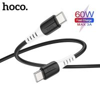 Hoco Type C to Type C PD60W Liquid Silicone Phone Fast Charging Cable For Samsung S22 S21 3A Data Wire Code For Macbook iPad Air