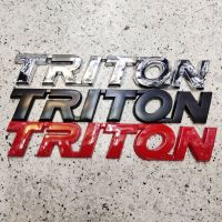 โลโก้ TRITON ไทรทัน  สำหรับติดท้ายรถ MITSUBISHI TRITON