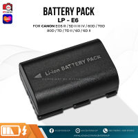 สินค้าขายดี แบตเตอรี่ Battery Pack LP-E6 (ตัวเทียบ) สำหรับใช้กับ Canon 70D, 5D Mark II and III, 80D, 7D Mark II, 60D, 6D, 7D DSLR Cameras BG-E14, BG-E13, BG-E11, BG-E9, BG-E7, BG-E6 Grips