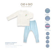 Whimsical Long-sleeve top & pants 2 pcs baby set OETEO Basic