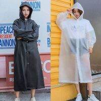 【CW】 Long Raincoat Women Waterproof Transparent Hoodie Golf Raincoat Rain Protection Running Overalls Capa De Chuva Women Coat