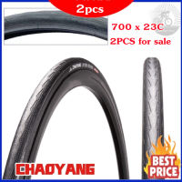 M&amp;E (ขายดี)2Pcs ยางนอกจักรยานแบบไม่ใช้ยางใน ขนาด Road Bike Solid Tire 700x23C 28 inch Cycling Riding Tubeless Tyre เส้น จักรยานยางถนนเกียร์คงที่ในเมืองจักรยานยางสูญญากาศไม่มียาง