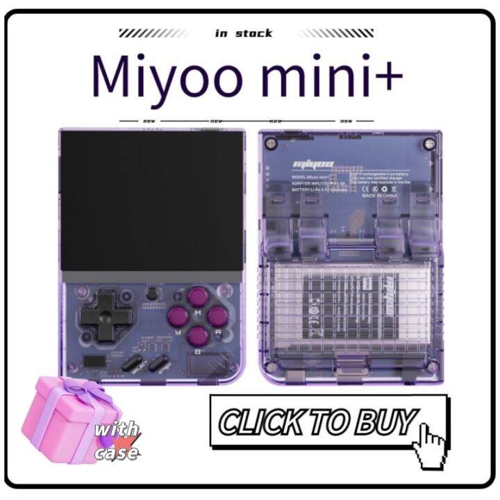 MIYOO MINI PLUS 3.5นิ้ว MIYOO V3มินิพลัสแบบย้อนยุคพกพาเกมแบบพกพาคอนโซล ...