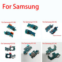 สำหรับ Samsung Galaxy A13 A23 A33 A73 A53 4G 5G USB เชื่อมต่อแท่นชาร์จสายเคเบิลงอได้บอร์ดซ่อมโทรศัพท์มือถืออะไหล่ทดแทน