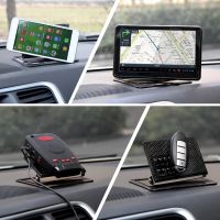 〖Cozyroom shop〗 Car Ornament Silicone 360 Rotating Phone Holder Non Slip Mat Automobile Dashboard Adjustable Angle Sticky Pad for GPS Navigation