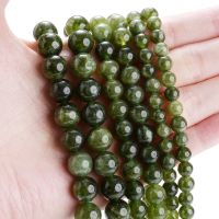 Natural AAA Canada Jades Beads Round Spacer Gemstone Beads for Jewelry Making DIY Bracelet Necklace Accessories 6/8/10mm