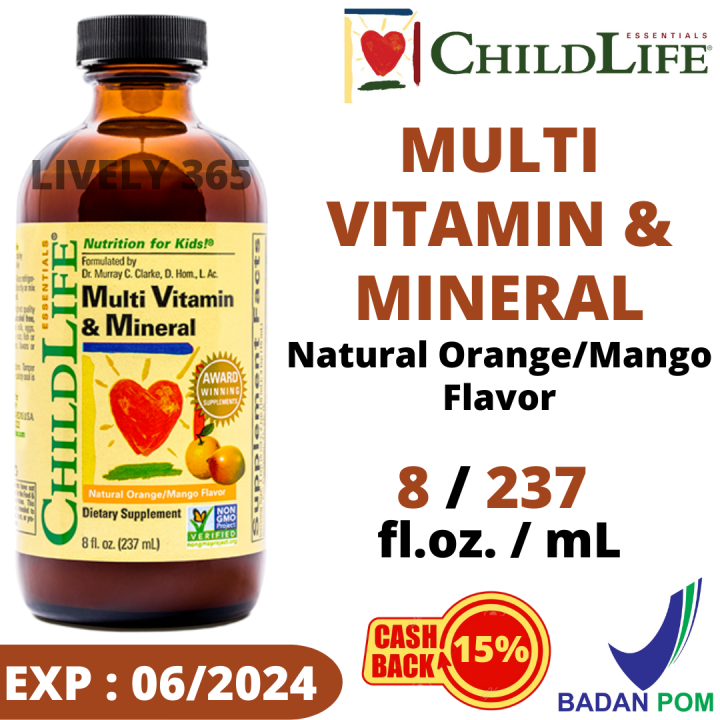 ChildLife / Child Life Multivitamin Multi Vitamin & Mineral Orange