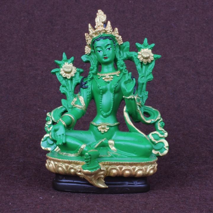 tara-สีเขียว-รูปปั้น-tantric-รูปปั้นเรซิ่นขนาดเล็ก-รูปปั้นพระพุทธรูป-พุทธศาสนา-พุทธ-รูป-ตุ๊กตา-ความสูงประมาณ13-5ซม