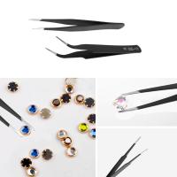 【】 zsdcpt 6Pcs/Set Tweezers Tool ESD 10-15 Anti-static Stainless Steel Soldering Tweezers Tools Set for Soldering Station with Bag