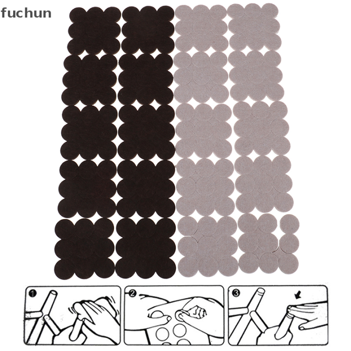 fuchun-แผ่นรองขาเก้าอี้90ชิ้น-ล็อต-แผ่นป้องกันพื้นแผ่นกันลื่นด้านล่างผ้าปูโต๊ะ