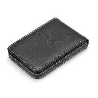 Wholesale New Pu Leather Card Holder Mens Business Card Holder Portable ID Card Case For Women Metal Credit Card Holder Card Holders