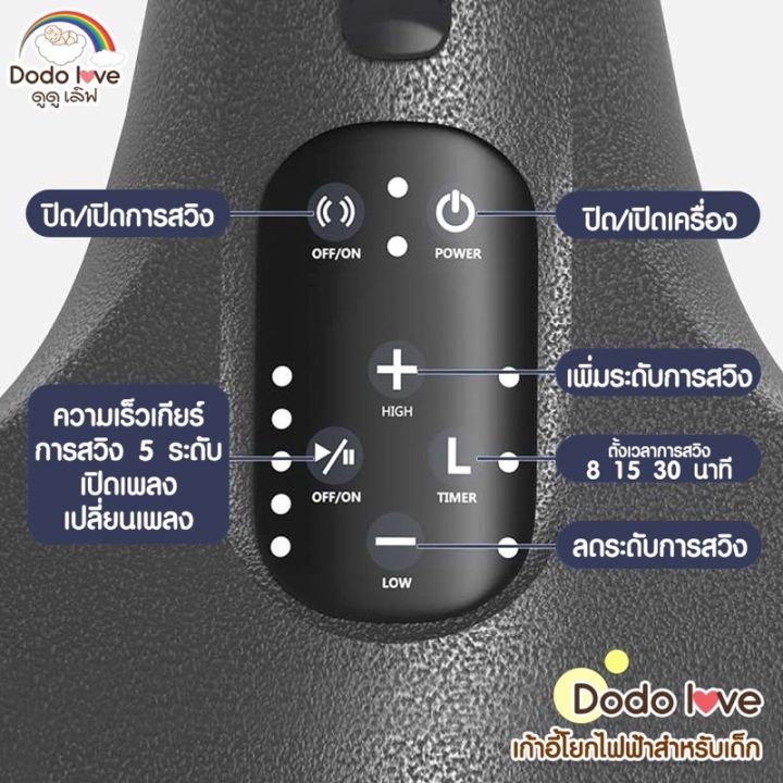 dodolove-เก้าอี้โยกไฟฟ้า-สำหรับเด็ก-เปลโยก-เปลไกวไฟฟ้าอัตโนมัติ-ลดการอุ้มติดมือ-ลูกน้อยหลับสนิท-หลับได้นานกว่าเดิม