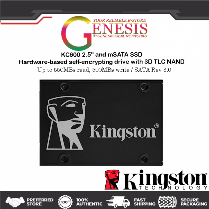 Kingston SKC600 256G 512G 1TB mSATA 3D TLC NAND SSD SATA 3.0 Solid State  Drive