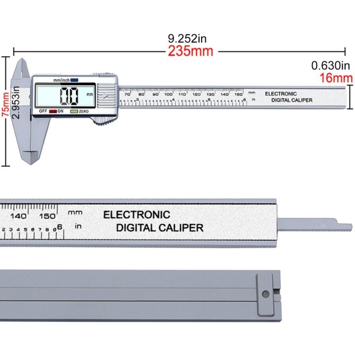 hot-0-150mm-large-digital-lcd-display-electronic-carbon-fiber-vernier-caliper-gauge-micrometer-digital-ruler-measuring-tools