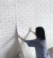 ﹊☏∈ 70cmx10m 10M 3D Wall Stickers Imitation Brick Bedroom Decor Self-adhesive Wallpaper Panel For Home Living Room TV Backdrop