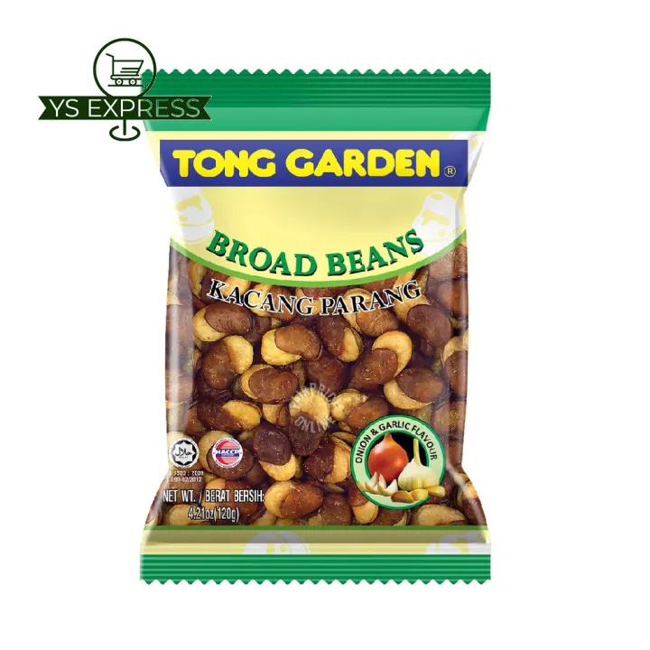 TONG GARDEN Broad Beans Onion & Garlic Flavour 120g Kacang Parang