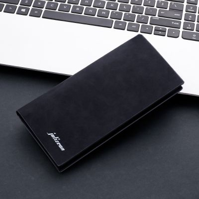 New mens wallet Thin slim wallet leather long Male business Clutch bag Coin Purse Luxury Brand mens wallets Carteira Masculina