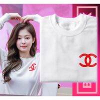 การออกแบบเดิมเสื้อยืดBlackpink Jennie CHA NEL T-Shirt / Jennie Shirt / Blackpink MerchS-5XL