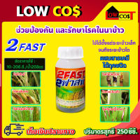 2 FAST 2 ฟาสท์ เอ็มไซน์ช่วยป้องกันและรักษาโรคในนาข้าว โรคใบไหม้ โรคเมล็ดด่าง โรคใบจุดสีน้ำตาล ฯลฯ ขนาด 250 ซีซี.