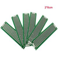 【YF】✗✹✷  50pcs 2x8cm Double-Sided PCB Circuit Experiment Board FR-4 Fiberglass Plate Prototype Spray Tin