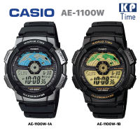 Casio แบตเตอรี่ 10 ปี กันน้ำ100m นาฬิกาข้อมือผู้ชาย สายเรซิน รุ่น AE-1100W ของแท้ รับประกัน 1 ปี