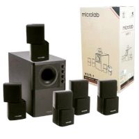 MICROLAB รุ่น X3/5.1 ลำโพง 5.1 พร้อมซัฟวูฟเฟอร์ และขาแขวนผนัง 5 ชุดในกล่อง ประกันศูนย์ 1 ปี