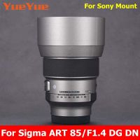 สำหรับ Sigma 85มิลลิเมตร F1.4 DG DN ศิลปะป้องกันรอยขีดข่วนกล้องเลนส์สติ๊กเกอร์เสื้อห่อฟิล์มป้องกันร่างกายป้องกันผิวสำหรับ E เมา