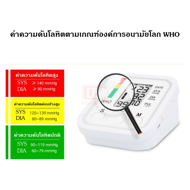 เครื่องวัดความดันโลหิต-เครื่องวัดความดัน-เครื่องวัดความดันอัตโนมัติ-เครื่องวัดความดันพกพา-จอดิจิตอล-ใช้งานง่าย