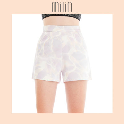 [MILIN] Flat front high waist shorts กางเกงขาสั้นเอวสูงซิปข้าง Slight Shorts