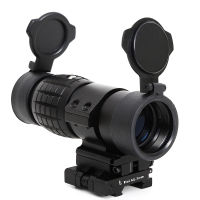 【YY】3X Magnifier Scope Compact Optic scope Sight Fit 20mm Rail with Flip Up Cover for Tactical Hunting