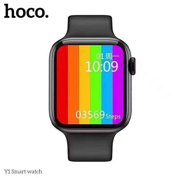 นาฬิกา-smart-watch-hoco-รุ่น-y1-นาฬิกาอัจฉริยะ-ออกกำลังกาย-แจ้งเตือนต่างๆ-โทรเข้า-ออก