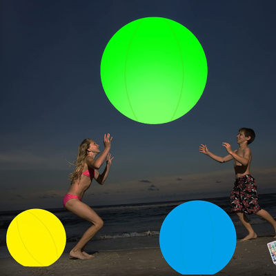 ไฟ LED ลูกบอลพองสำหรับสระว่ายน้ำ, ลอย, ของเล่นชายหาดกระพริบ, สนามแสง, ตกแต่งแฟลช, ใหม่