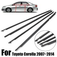 【LZ】 Borracha selo cinto para porta do carro janela moldagem guarnição Weatherstrip para Toyota Corolla 2007-2014 4 pcs