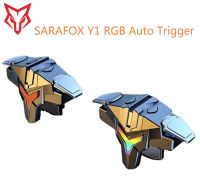 Sarafox Y1 RGB Mobile phone game trigger joystick controller with vibration L1R1 burst 4 gears elect trigger button for PUBG