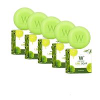 WINK WHITE LIME SOAP สบู่มะนาว ผลัดเซลล์ผิว ขนาด 80 g.( 5 ก้อน)