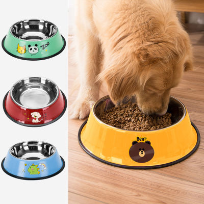 Thickened Stainless Dog Bowl Large and Small Dog Universal Anti-Overturning Large Cat Bowl Dog Feeder s Dogs Accessories